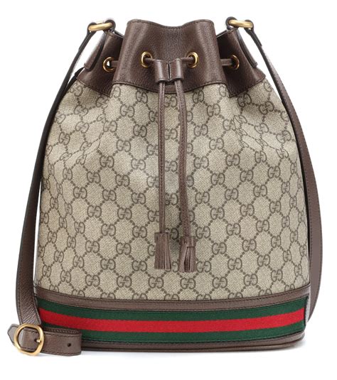 gucci brown leather bucket bag|brown leather Gucci handbags sale.